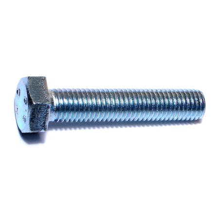 Midwest Fastener Class 8.8, M14-2.00 Hex Head Cap Screw, Zinc Plated Steel, 70 mm L, 10 PK 50500